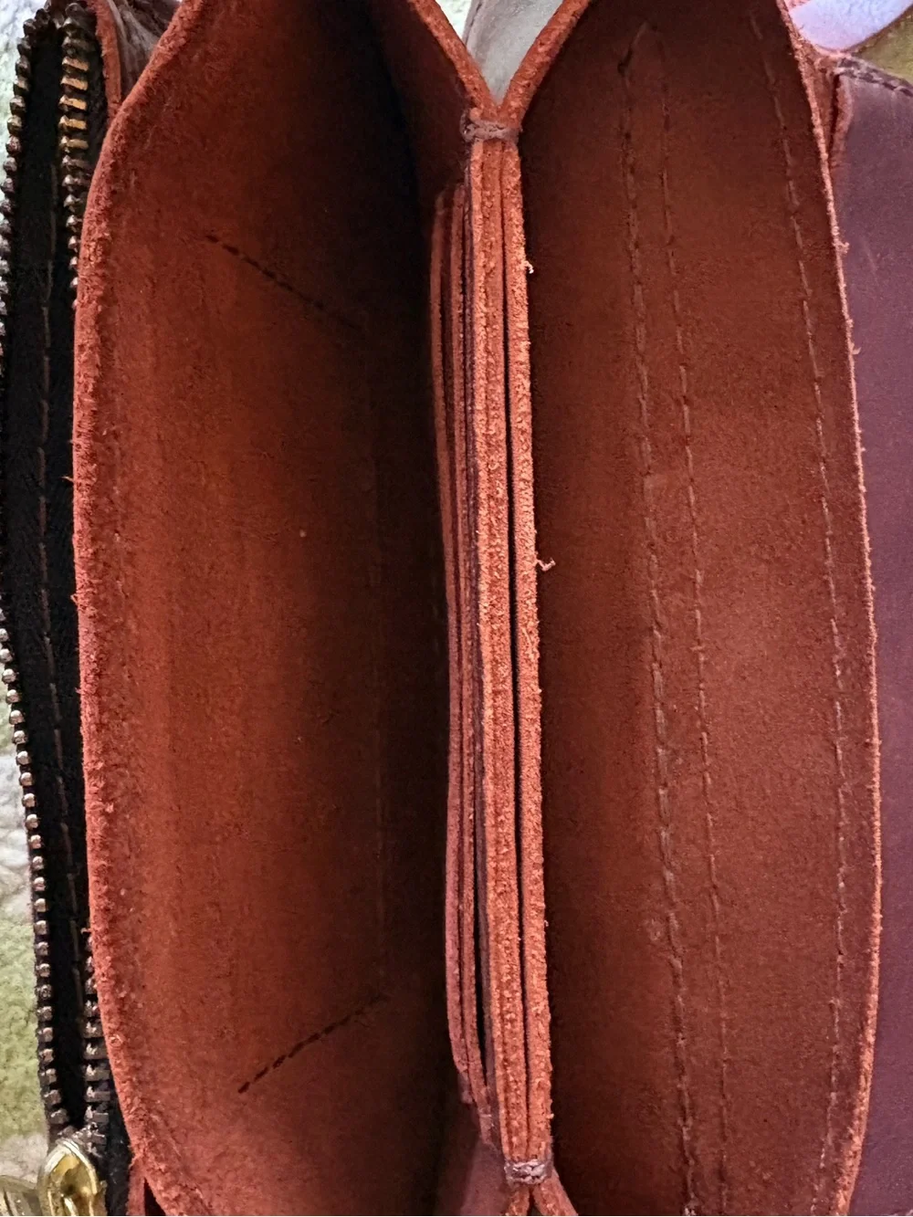 Portland Leather Company Lily Cognac Leather Wristlet / Wallet